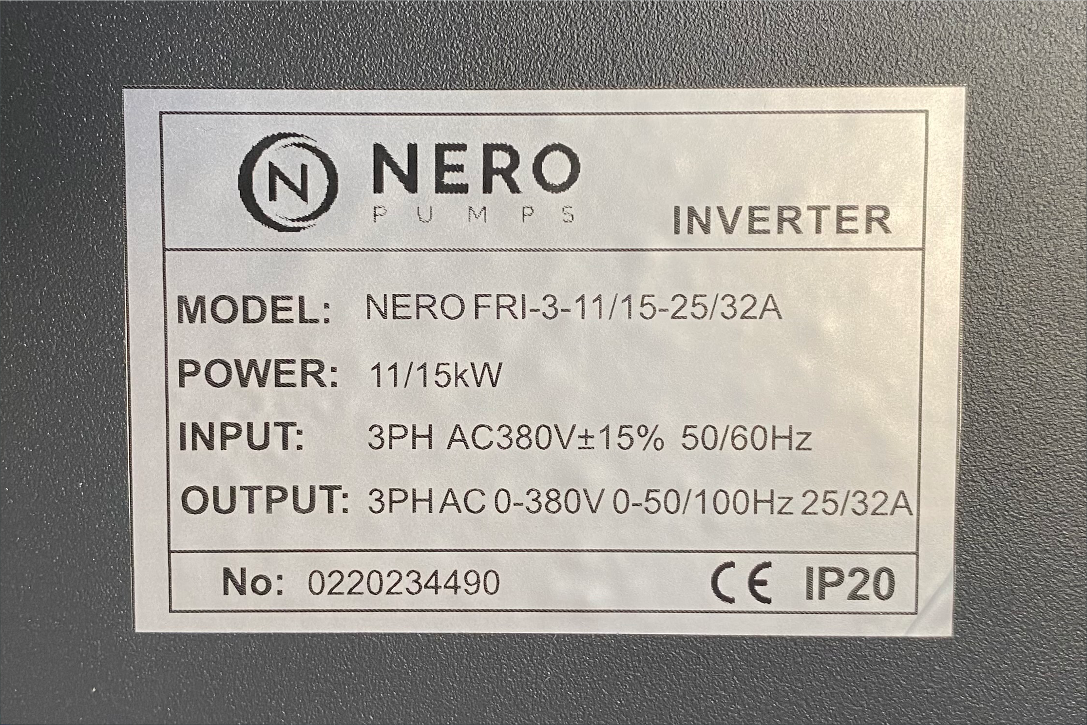 NERO Pumps FRI frekvenciaváltó 11kW