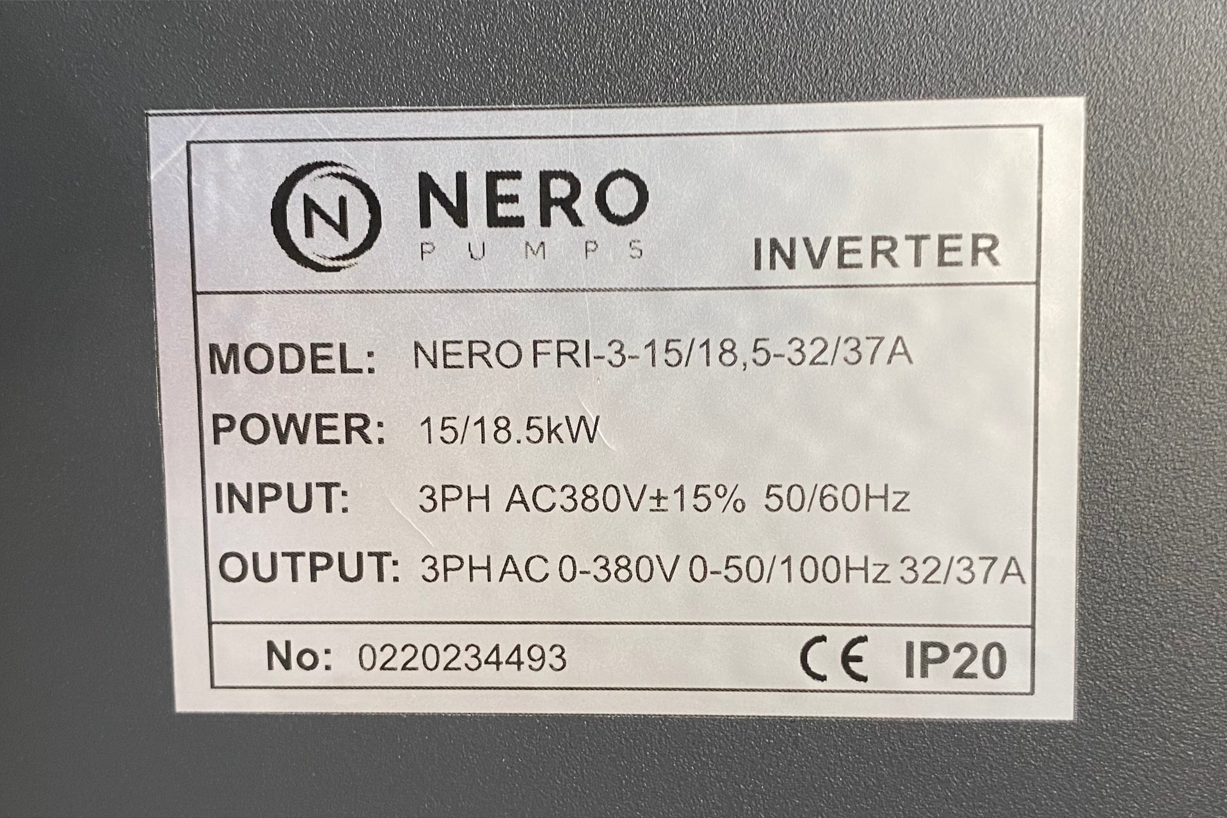 NERO Pumps FRI frekvenciaváltó 15kW