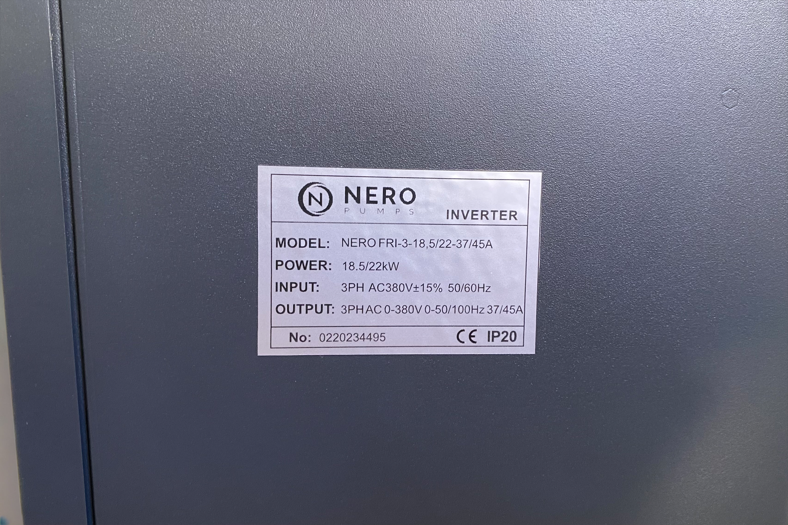 NERO Pumps FRI frekvenciaváltó 18,5kW